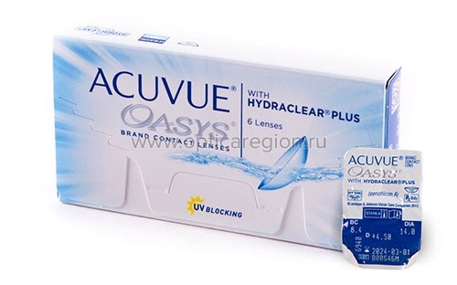 :Acuvue Oasys with hydraclear Plus 6 .<span style='color:#999;'>   </span>